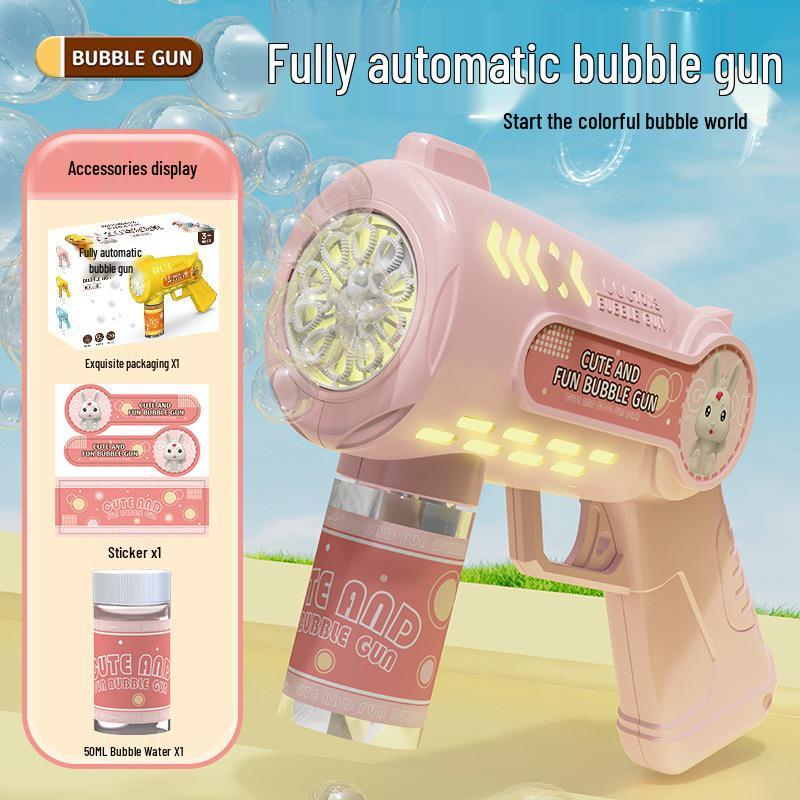 2025 Automatic Gatling Bubble Gun: Trendy Handheld Toy for Kids