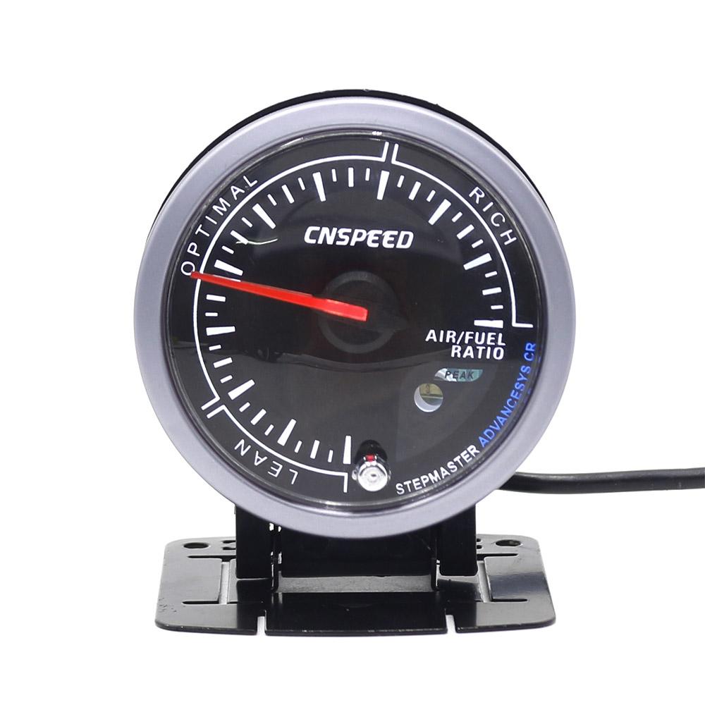 2.5" 60mm Step Motor Dual Color LED Car Air /Fuel Ratio Gauge Monitor W/ Holder