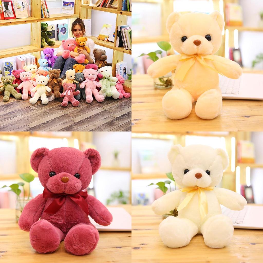 Soft And Skin-friendly 11.8-21.6 In Colored Teddy Bear Plush Perfect Gift For Kids And Home Decor