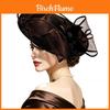 Vintage Flower Embellished Top Hat For Weddings And Costume Parties
