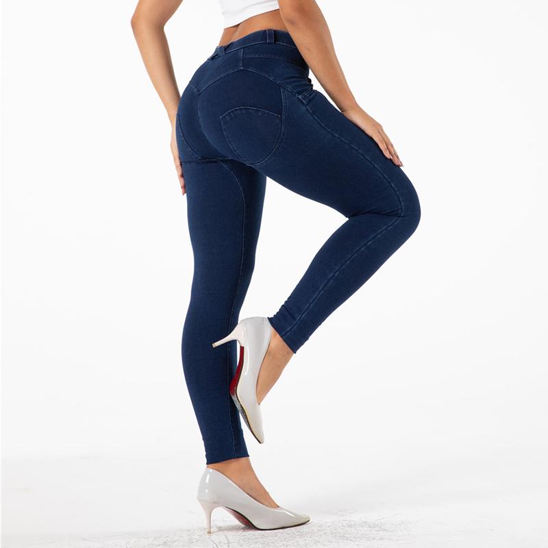 Dark Blue Stretch Skinny Jeans Womens 