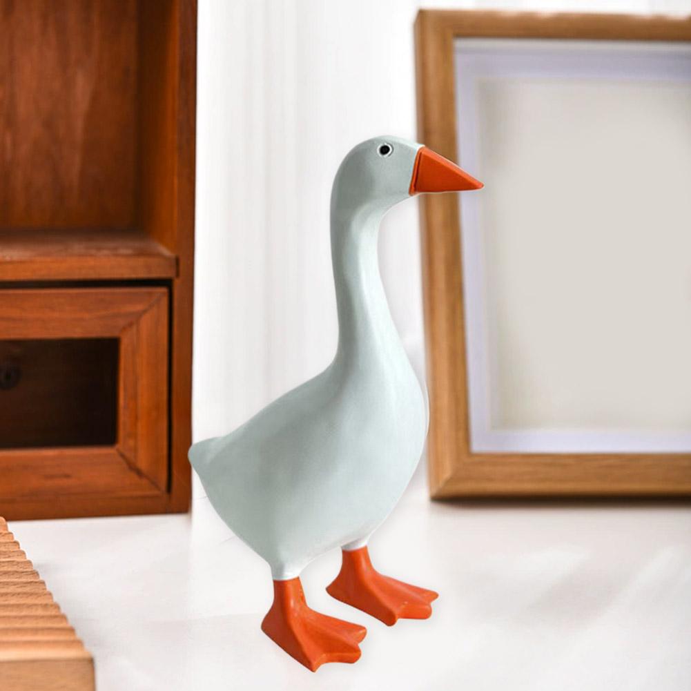 Magnetic Goose Key chain home decoration sculpture office desk decoration resin goose duck sculpture tool rack home