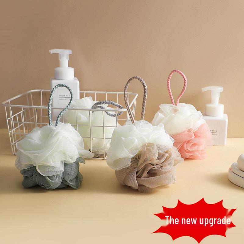 Dual-Color Exfoliating Bath Ball - Fine Mesh for Rich Lather and Versatile Use