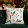 Christmas Cute Throw Pillow Covers Pattern Cushion Cover Suitable for Sofa Bedroom Car Pillow Cover