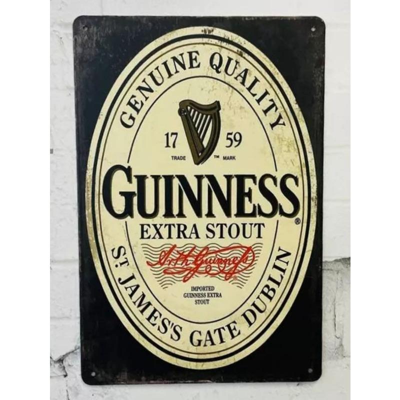 Guinness Bier Vintage Blechschild 20x30cm