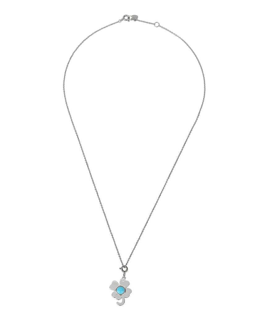 Reve Clover & Turquoise Q Long Necklace