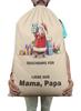 Printtoo 2 Pcs Large Santa Sacks With Drawstring Xmas Gifts Bags For Kids Christmas 27x20 Inch