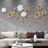 Three-dimensional Flower Wall Decoration Creative Lotus Goldfish Decoration Wall Hanging Living Room Sofa TV Background Wall Pendant