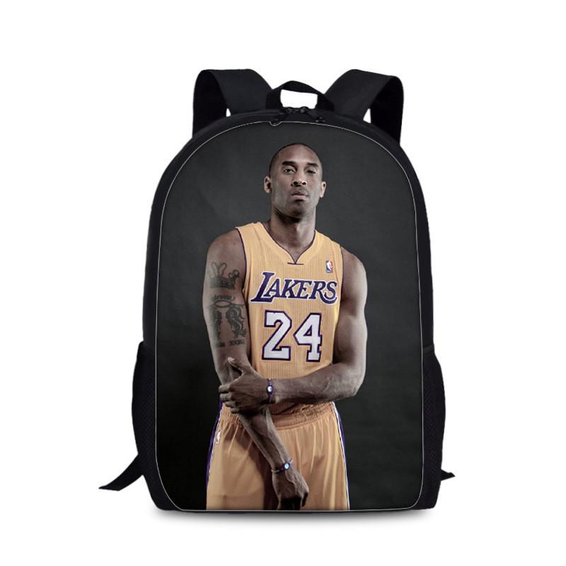 Sac à dos d'université Kobe Bryant en matériau nylon pour un usage quotidien et les activités sportives
