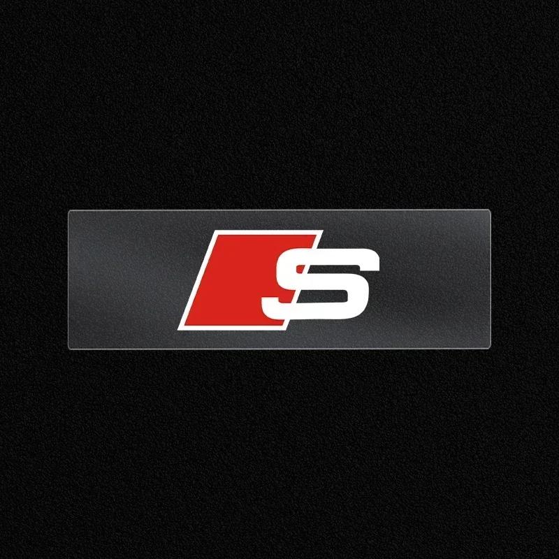 Car Interior Sticker Central Control Decals Emblem Badge for Tt Sline A4 B7 B8 B9 A3 8P 8V 8L A5 A6 C6 C5 C7 4F A1 A7 A8 Q2 Q3