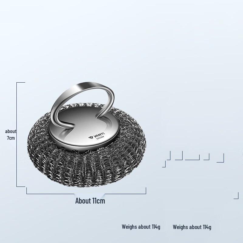 304 Stainless Steel Pot Scrubber with Handle