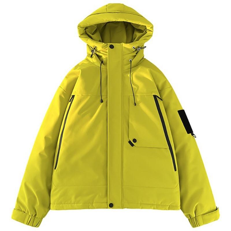 Men's and Women's Hooded Solid Color Versatile White Duck Down Jacket, Youth Casual Warm Jacket, Thickened In Winter