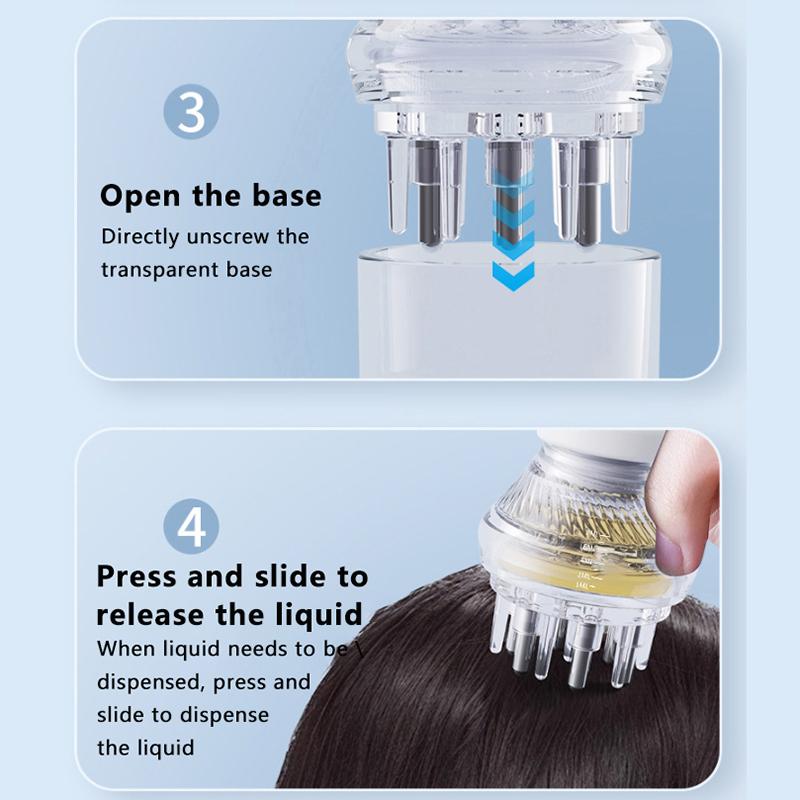 Scalp Applicator Liquid Comb Hair Roots Massage Comb For Hair Growth Serum Oil Nourish Liquid Guiding Anti Hair Loss Scalp Care
