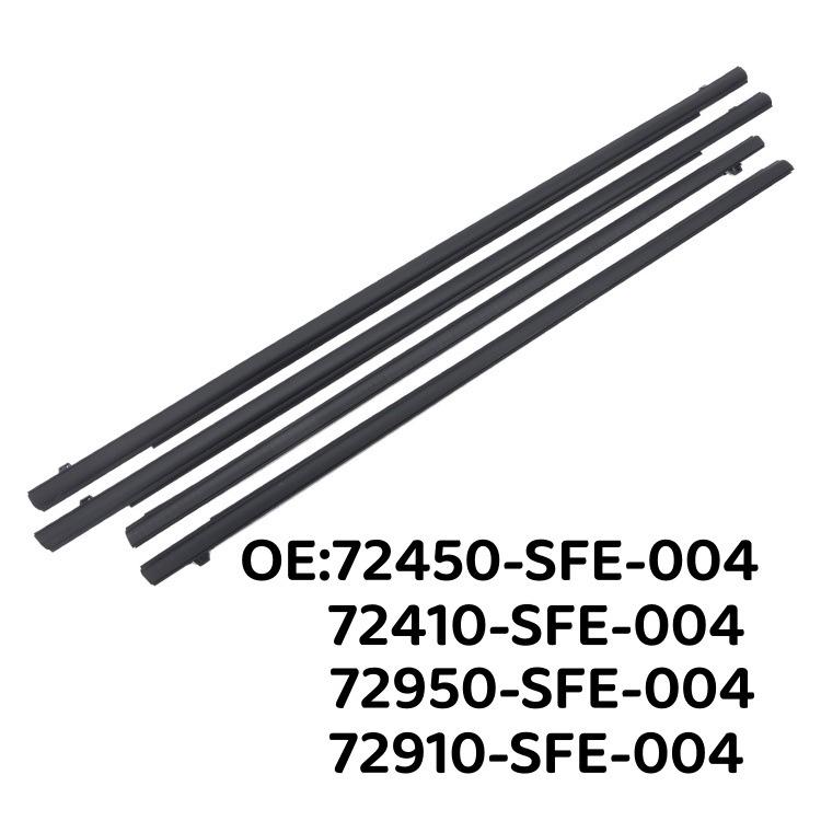 

Compatible Glass Outer Weatherstrip for 2005-2008 Honda Models (Part 72410-SFE-004) 72450-SFE-00472410-SFE-004