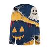 Women's Fashion Printed Long Sleeve Knitted Cardigan Button Down Jacket