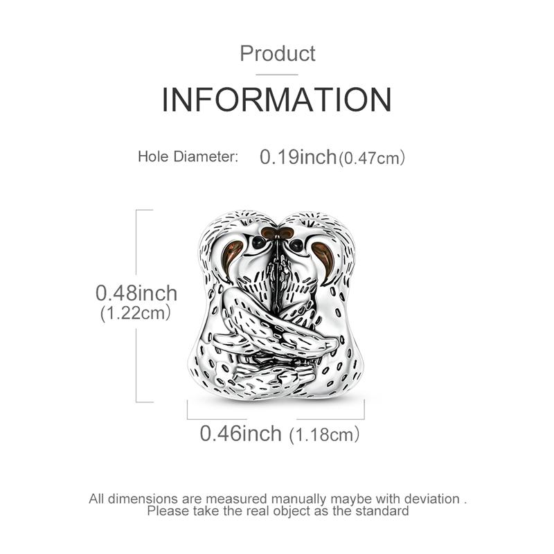 Original Charms Beads Pendant 925 Silver Parent Child Holding Hands Kitten Beads Fit Bracelet Woman Jewelry Gifts