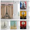Vintage American Landscape Shower Curtain PEVA Waterproof Bathroom Shower Curtain 180x200cm Bathroom Curtain