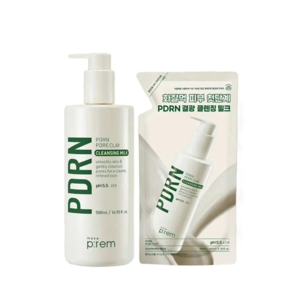 Make P:REM PDRN Cleansing Milk 500ml, Refill 200ml 1 Set