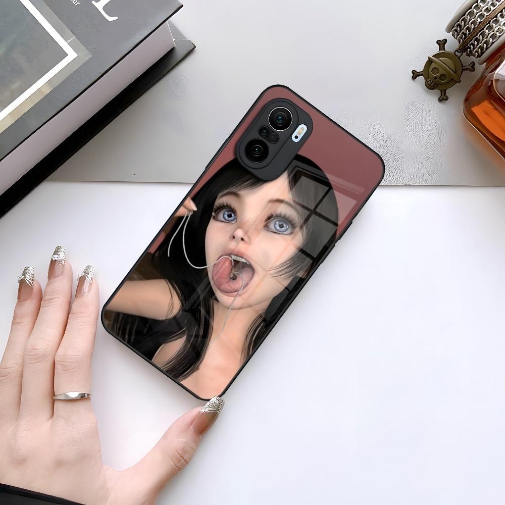 

Clmj Стильный Панк Y2K Чехол для Телефона Xiaomi 15 14 13 12 Mi 11 Pro ultra Lite Стеклянный Чехол xiaomi 14T