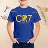 New Summer Polyester Children T-shirts Kids Soccer Clothing CR7 Ronaldo Printed Outdoor Boys Girls T-shirts Sport Fashion Ages 5-14