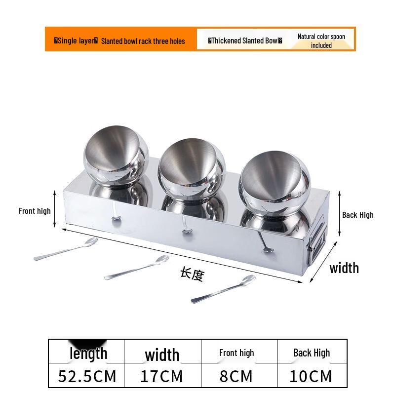 Stainless Steel Buffet Condiment Dispenser Rack