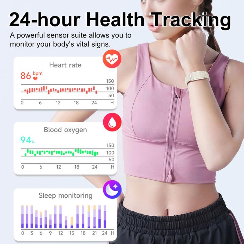 No Screen Smart Bracelet Heart Rate Blood Oxygen Health Monitoring Wristwatch Outdoor Fitness Tracker Smart Watch For Men Women