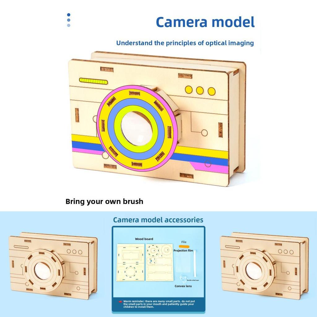 Science Experiment Diy Camera Model With Convex Lens For Stem Learning And Kids Educational Kits