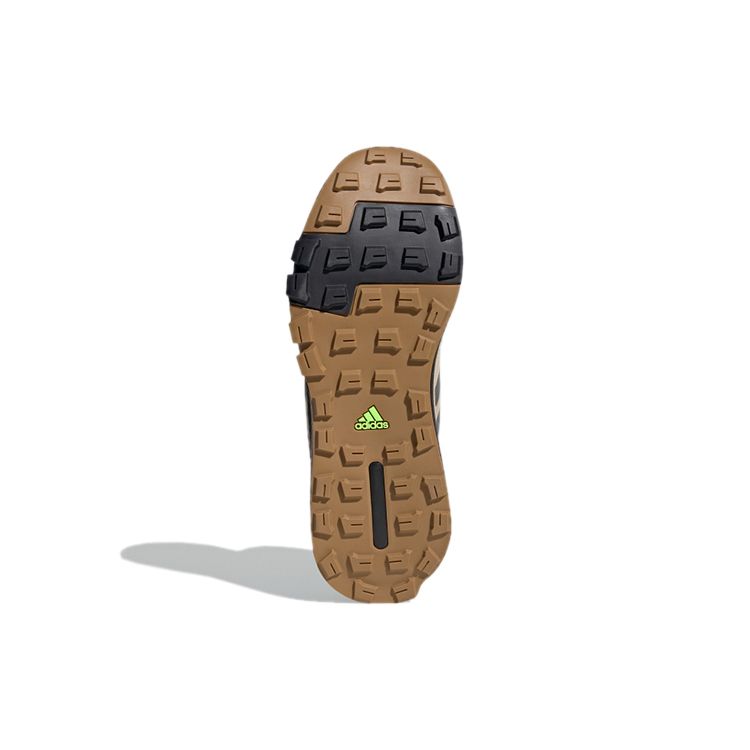 Adidas Terrex Hikster Mid Synthetic Leather Fabric Comfortable Versatile Durable High-Top Outdoor Functional Shoes Men Shoes Black Brown FW0383
