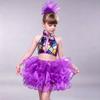 with Headwear Jazz Dance Costume Romantic Children Dance Outfit Stage Performance Costume  Kids
