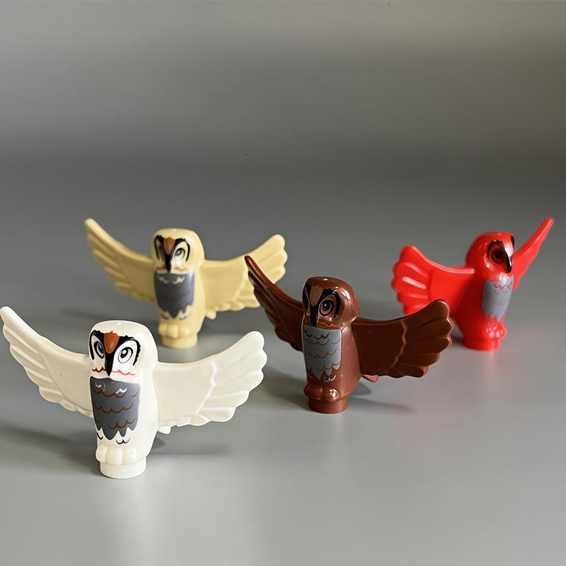 MOC Animal Scene Building Blocks Zoo Elephants Giraffes Chimpanzee Camels Goats Camel Parrots Pigeon Accessories Bricks Toys N09