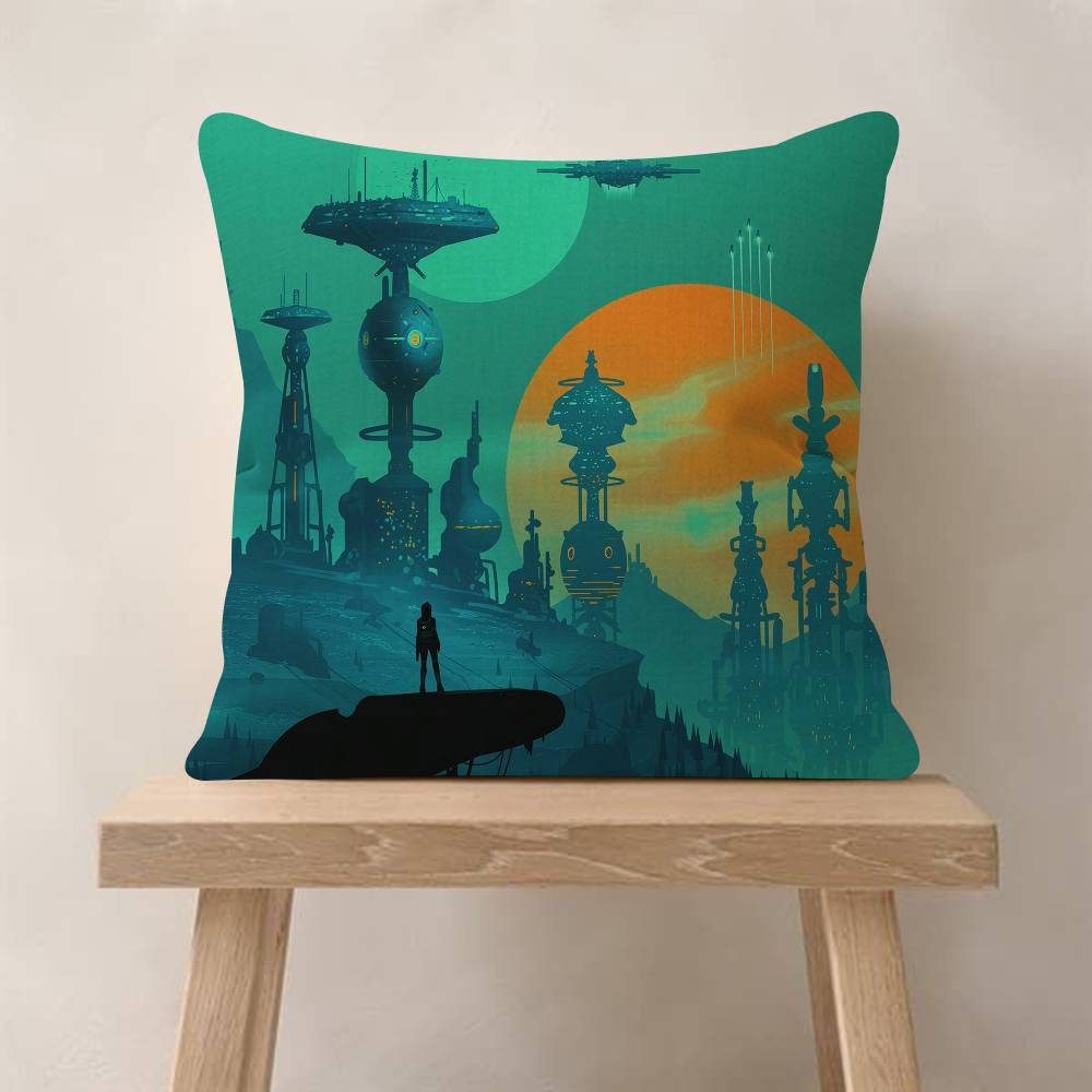 No Man S Sky Space Game Pillow Cover For Bedroom Room And Living Room Sofa Decorative Cushion Cover