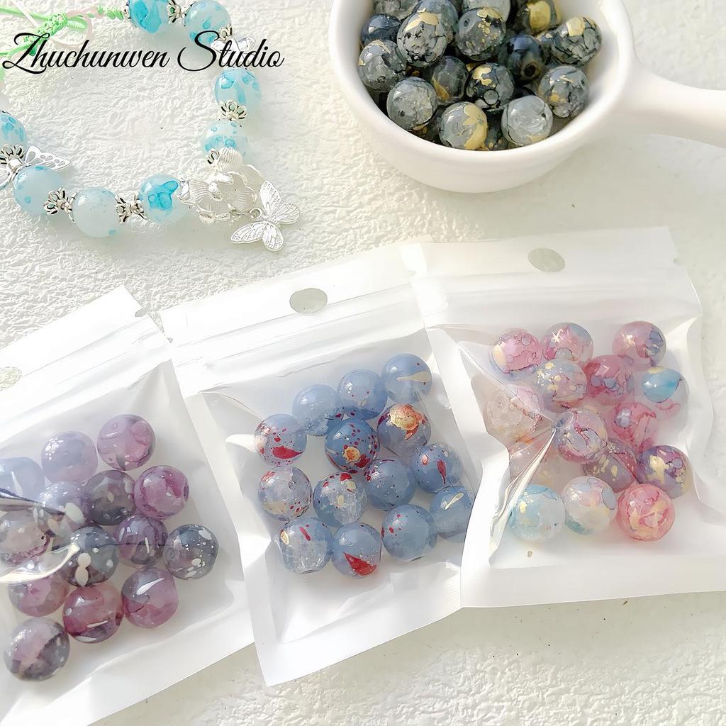 10mm Handmade Lampwork Loose Beads: Perfect for DIY Bracelets, Necklaces, and Accessories