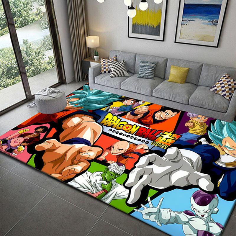 Dragon Ball Gogeta Fusion Figure Area Ruganime soft washable cartoon floor carpet