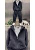 Versatile Harajuku Trendy Artistic Japanese Long-Sleeve Hooded Sweatshirt Set
