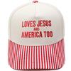 LOVES AMERICA embroidered truck driver baseball cap color matching European and American men's and women's casual sun hat