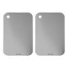 Stainless Steel Cutting Boards Set for Kitchen Dual Sided Design for Fruits Vegetables and Meats Easy To Clean Space Saving
