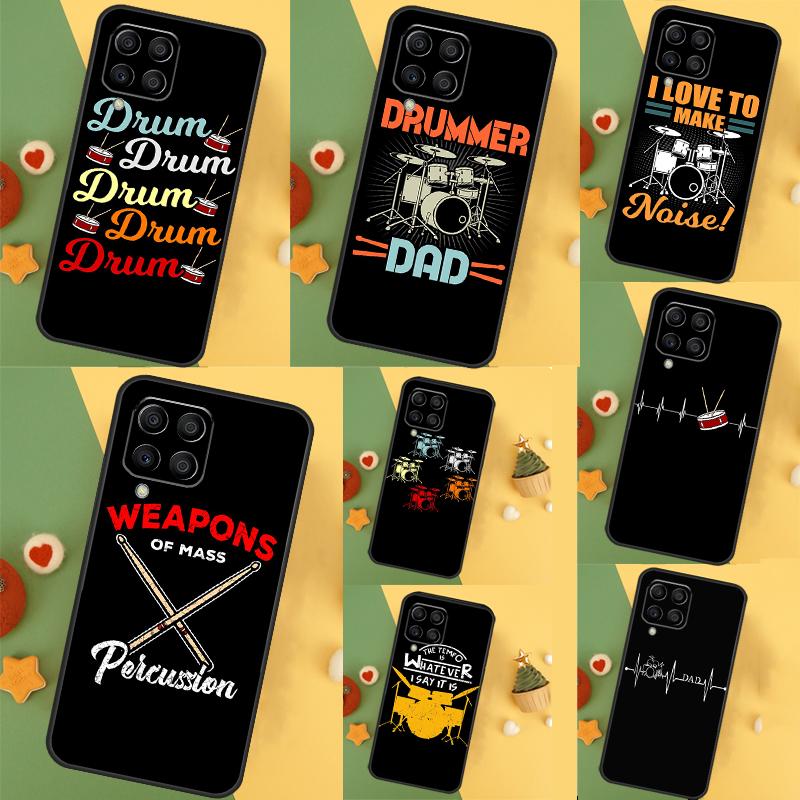 Drum Drummer Music DJ For Samsung Galaxy M12 M32 M52 M13 M33 M53 M11 M31 M51 M15 M55 M14 M34 M54 M30s M20 Case