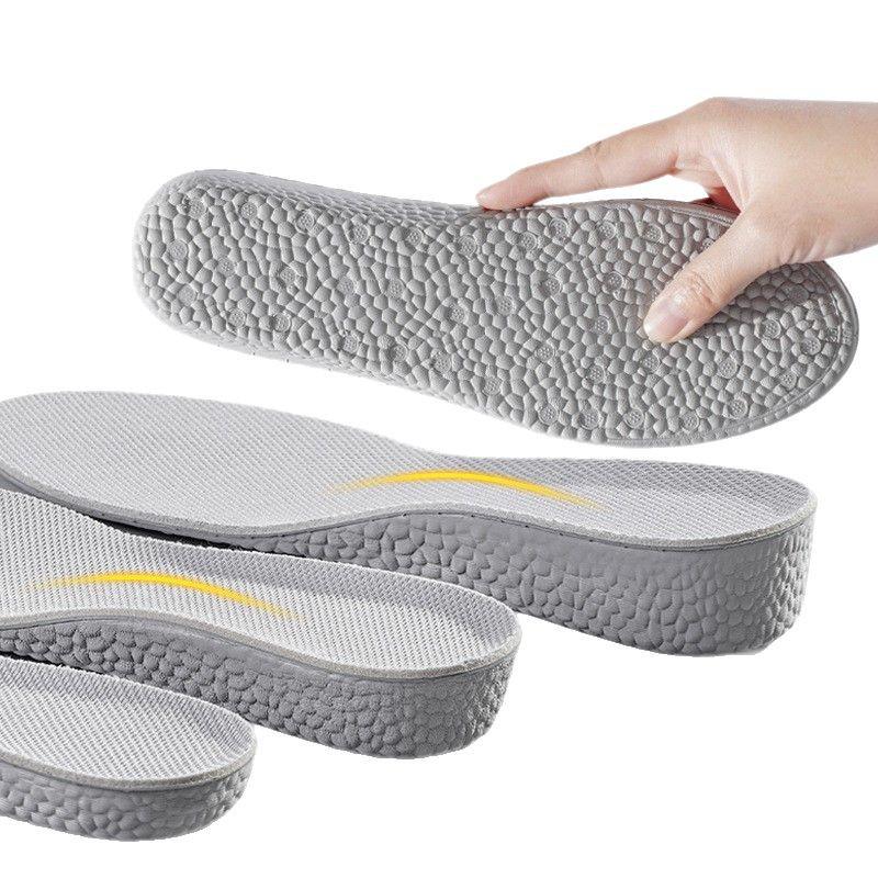 Boost Popcorn Height-Increasing Insoles for Men & Women - Breathable, Sweat-Absorbent, Flexible, Soft, Lightweight Sports Inner Height Enhance Pad