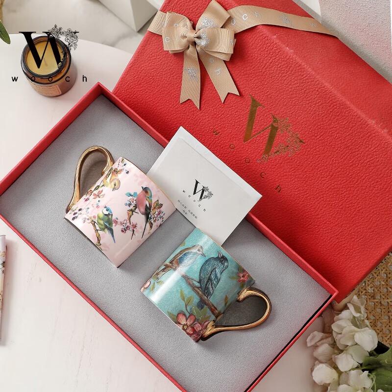 WOOCH Little Beauty Ceramic Mug Pair Gift Set