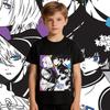 Blue Lock Characters Anime Print Cotton T Shirts for Boys Girls Short Sleeve Kids Casual Summer Tops Soft Children Clothing