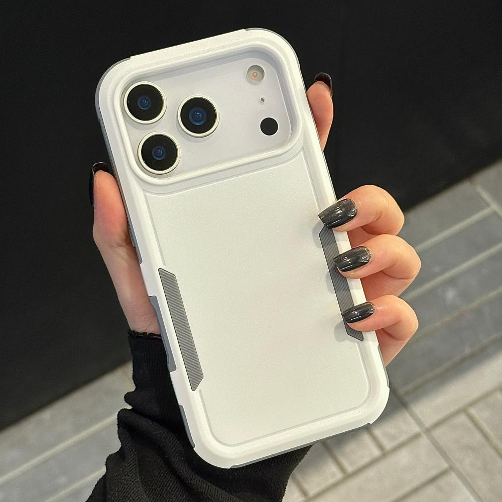 Luxury Armor Mech Shockproof Phone Case For iPhone 17 16 15 14 Plus 13 12 11 Pro Max Matte Hard Hybrid Bumper Protection Cover