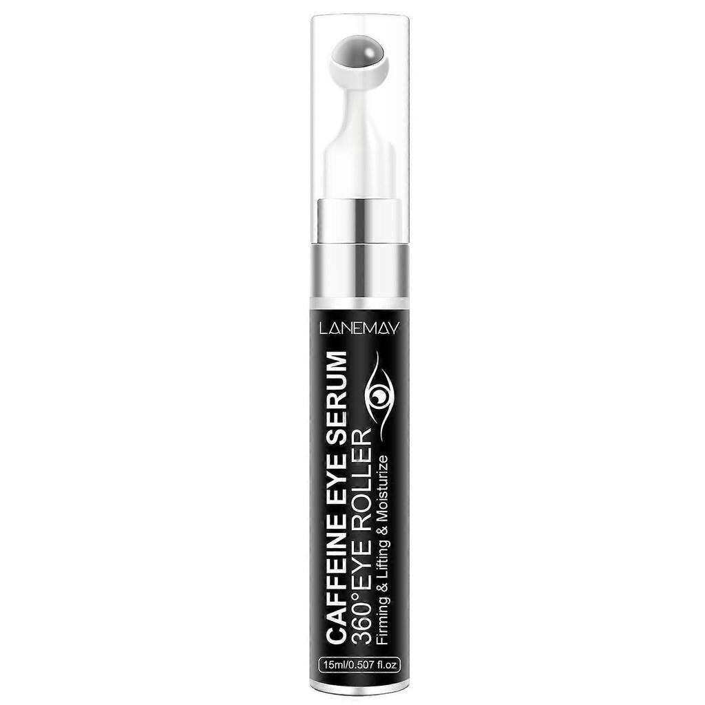 Eye Cream with 5% Caffeine, Reduces Dark Circles, Anti-Wrinkle & Firming, Depuffing Eye Serum, Unisex Eye Care, 15ml