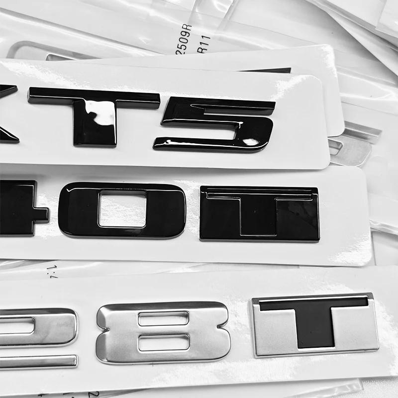 ABS Rear Tail Trunk Emblem Car Letter Logo Fender Side Stickers For Cadillac CT4 CT5 CT6 CTS XT4 XT5 XT6 XTS ATS AWD 25T 28T 40T