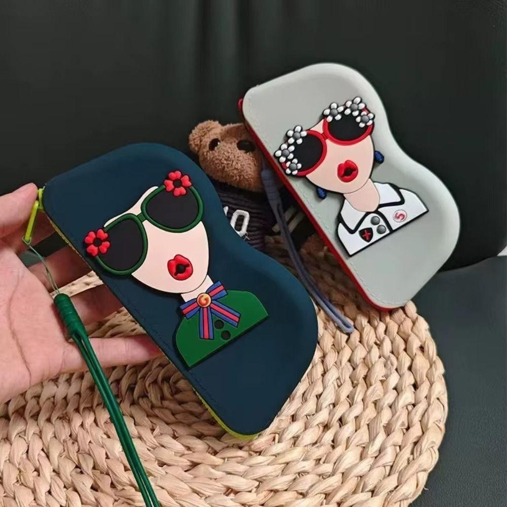 Dustproof Silicone Eyeglasses Case Multifunctional Small Items Bag Silicone Glasses Bag  Outdoor