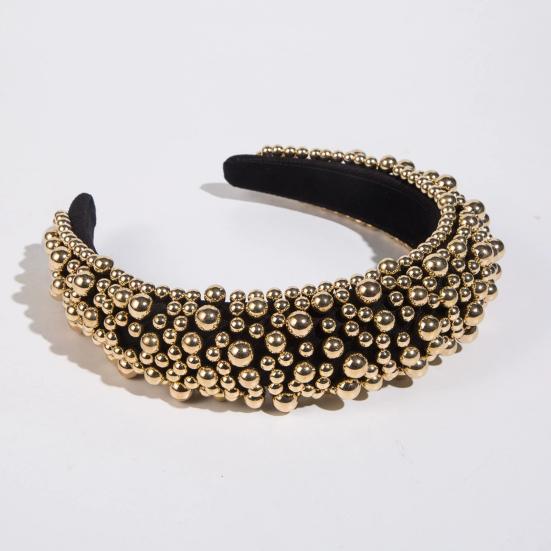 Imitation Pearl Hair Hoop Wide Heightened Headband Flexible Comfortable Fit Hair Hoop Hair Accessory