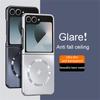 Luxury For Magsafe Matte Frosted AG Magnetic Phone Case For Samsung Z Flip 7 FE 6 5 Zflip 4 3 Wireless Charging Protective /.,\[
