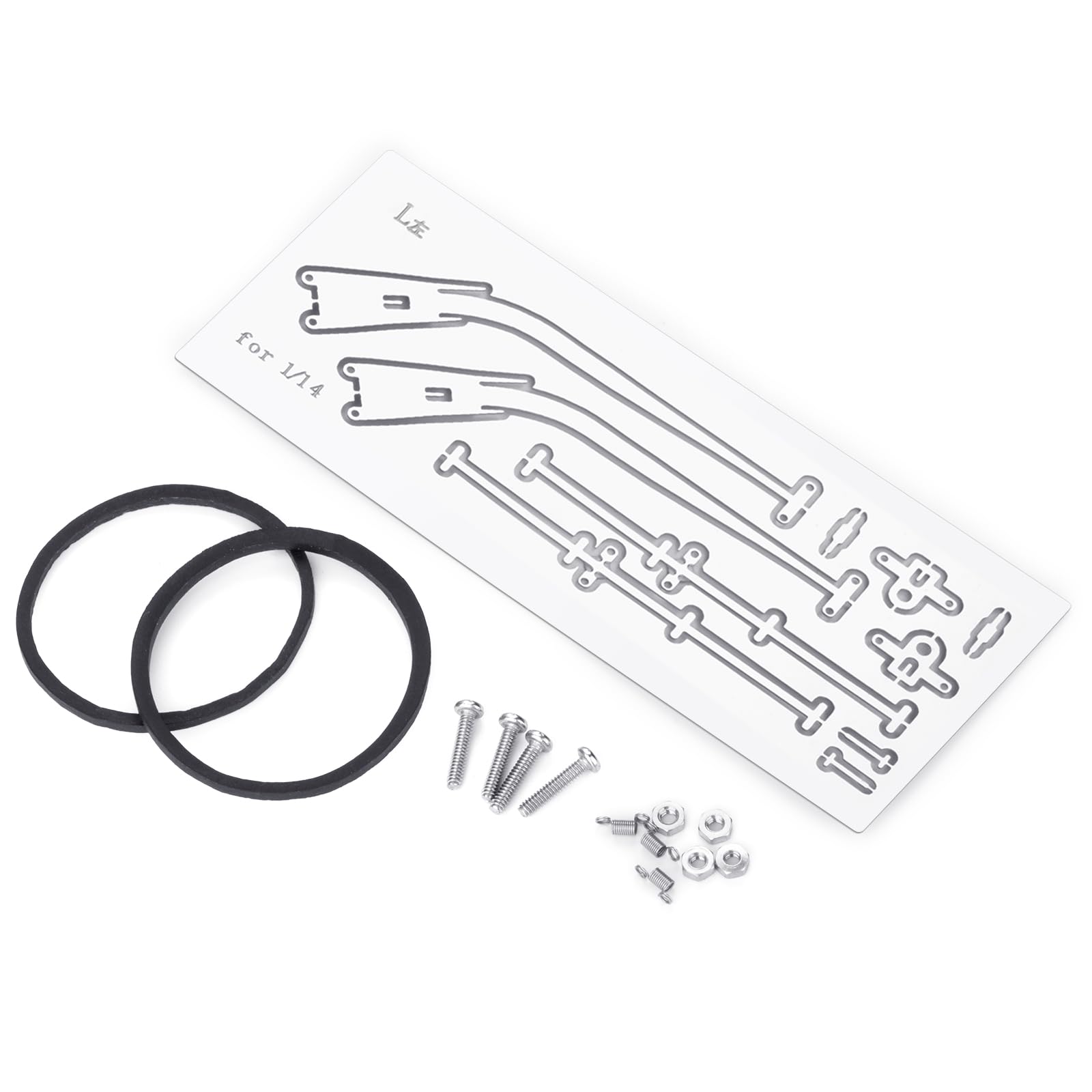 

TRZX Universal Stainless Steel Windshield Wiper Set (2 Pieces Left Side) for 1/14 Scale Tamiya Trailer Tractor Truck Cars