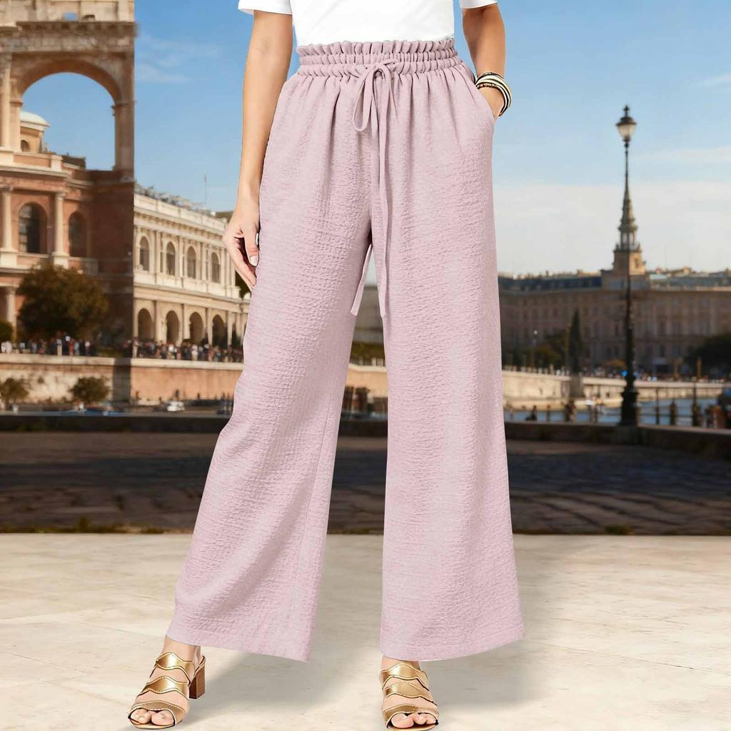 Women's Casual Loose Pants Straight Wide Leg Pants Casual Pants