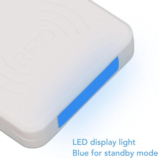 Card Reader, Credit Card Reader Type C Interface ID Mobile Phone Card Reader 125Khz Portable Smart Card Reader (White)