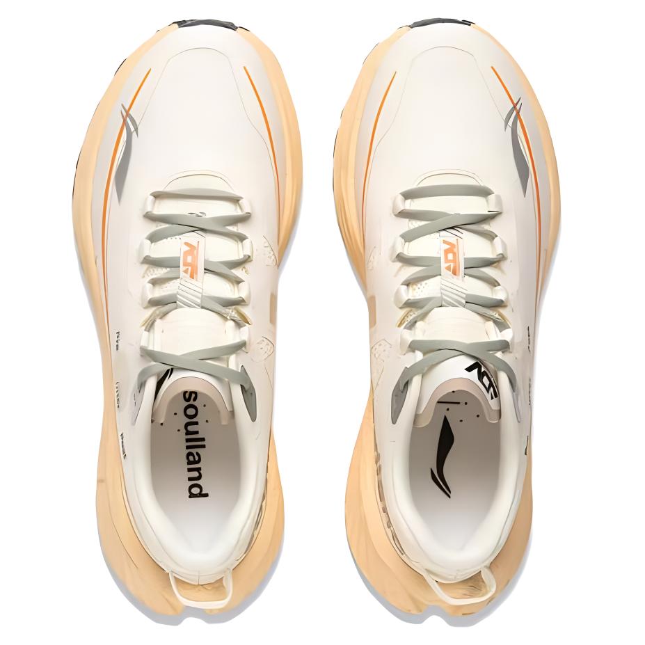 New LiNing Anti Slip Wear Resistant Low Top Trail Running Running Shoes Women's Ecru ARNU004-22